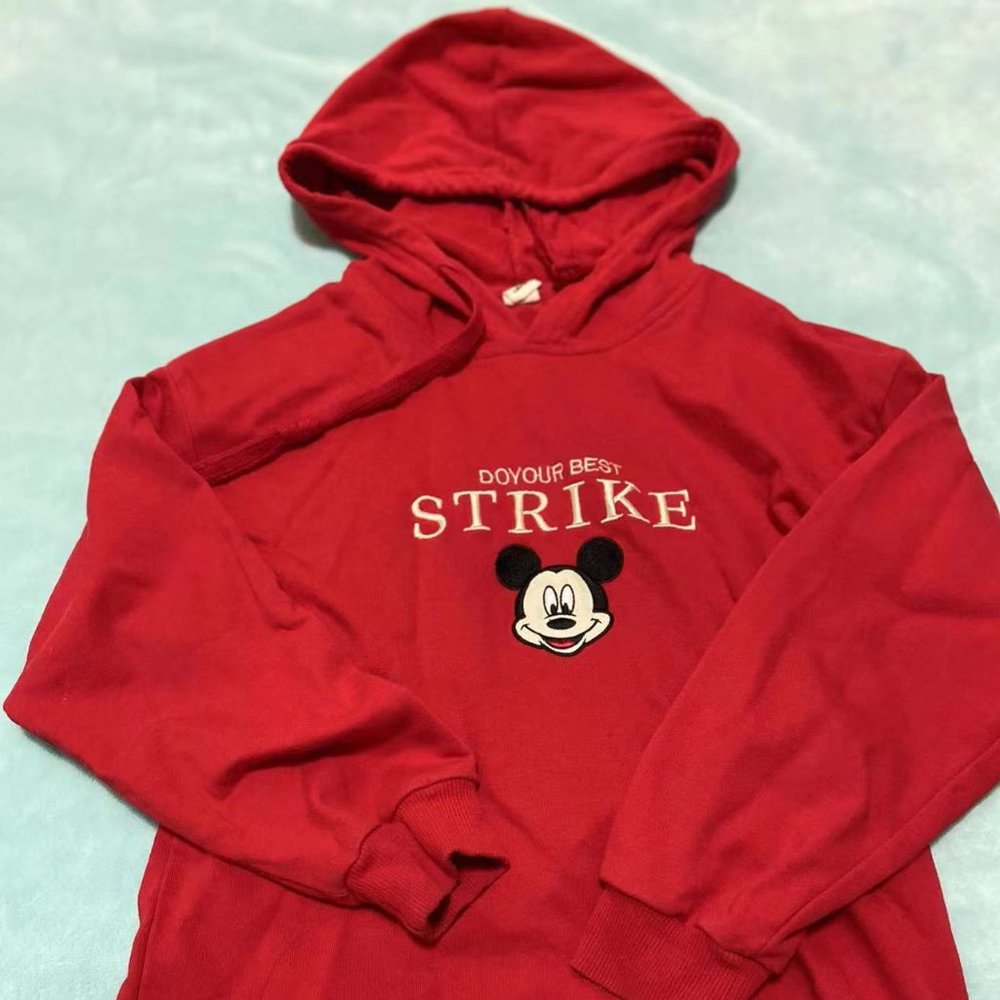 Red Mickey Mouse hoodie
